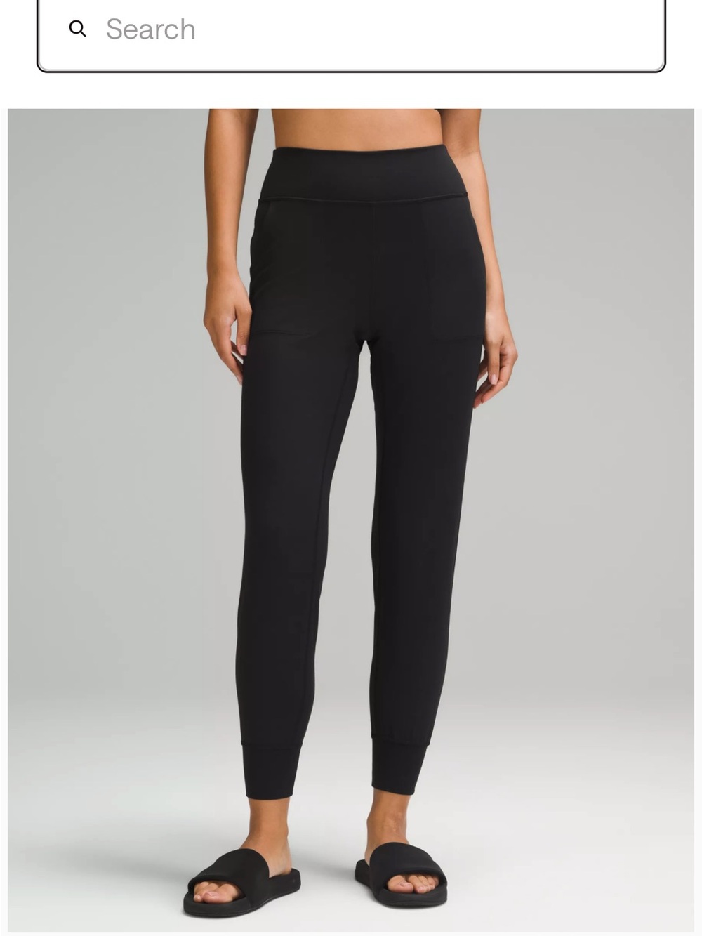 lululemon athletica Black High-Rise Track Joggers